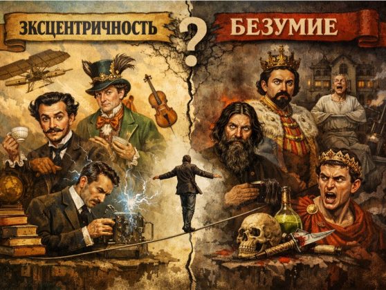 Где грань между эксцентричностью и безумием? Исторические примеры