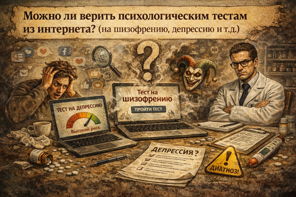 Можно ли верить психологическим тестам из интернета? Потенциальная опасность самодиагностики