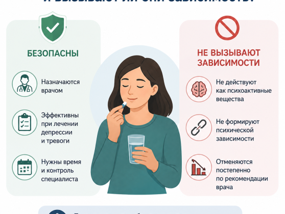 Насколько безопасны антидепрессанты и вызывают ли они зависимость?