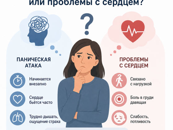Как понять, что у меня панические атаки, а не проблемы с сердцем?