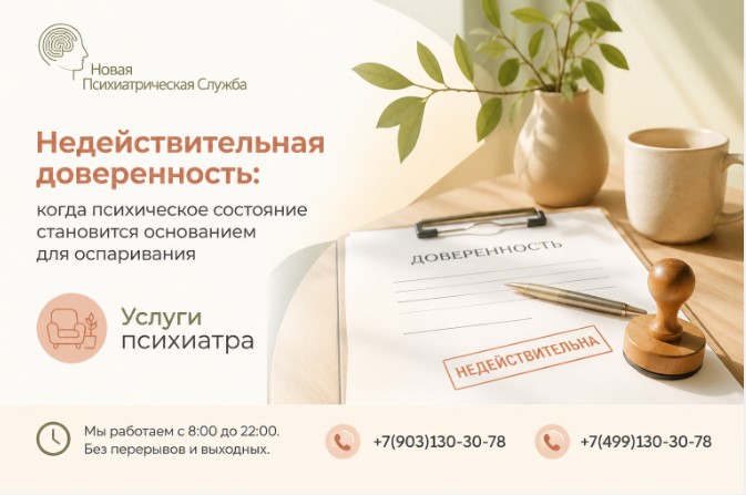 Недействительная доверенность: когда психическое состояние становится основанием для оспаривания