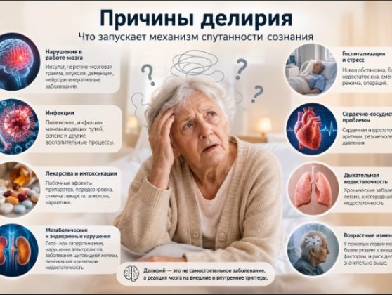 Причины делирия: что запускает механизм спутанности сознания