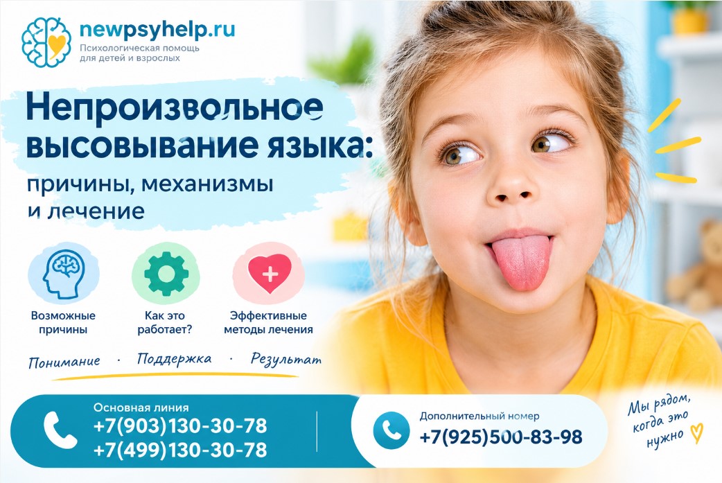 Непроизвольное высовывание языка: причины, механизмы и лечение